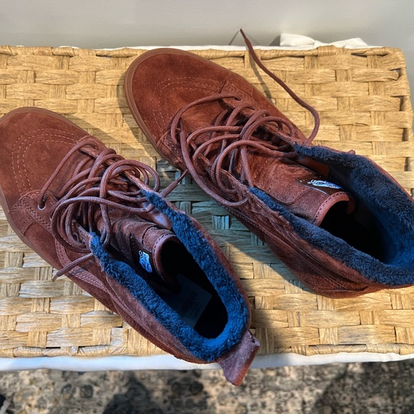 Hightop Faux Fur Vans Size 11 - Picture 4 of 4